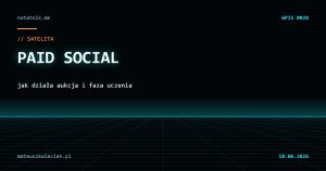 Grafika notatnika: paid social, płatne kampanie w social media