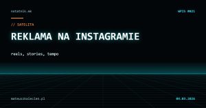 Grafika notatnika: reklama na Instagramie