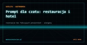 Okładka: prompt dla czatu w gastronomii i hotelu – rezerwacje